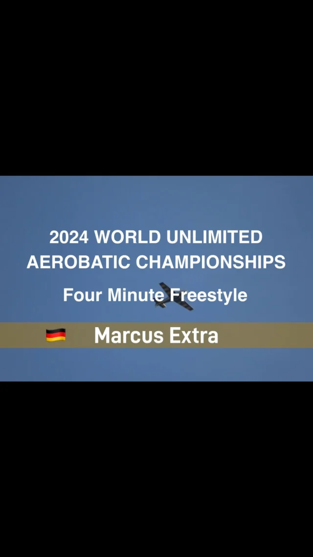 The 2024 World Aerobatic Championships in Zamosç, Poland opened with a warm up flight from the new Extra 330 SX making its Worlds debut. To book-end the event Marcus Extra made the final flight with his Four Minute Freestyle performance in the SX.
